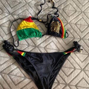 Jamaican one love bathing suit